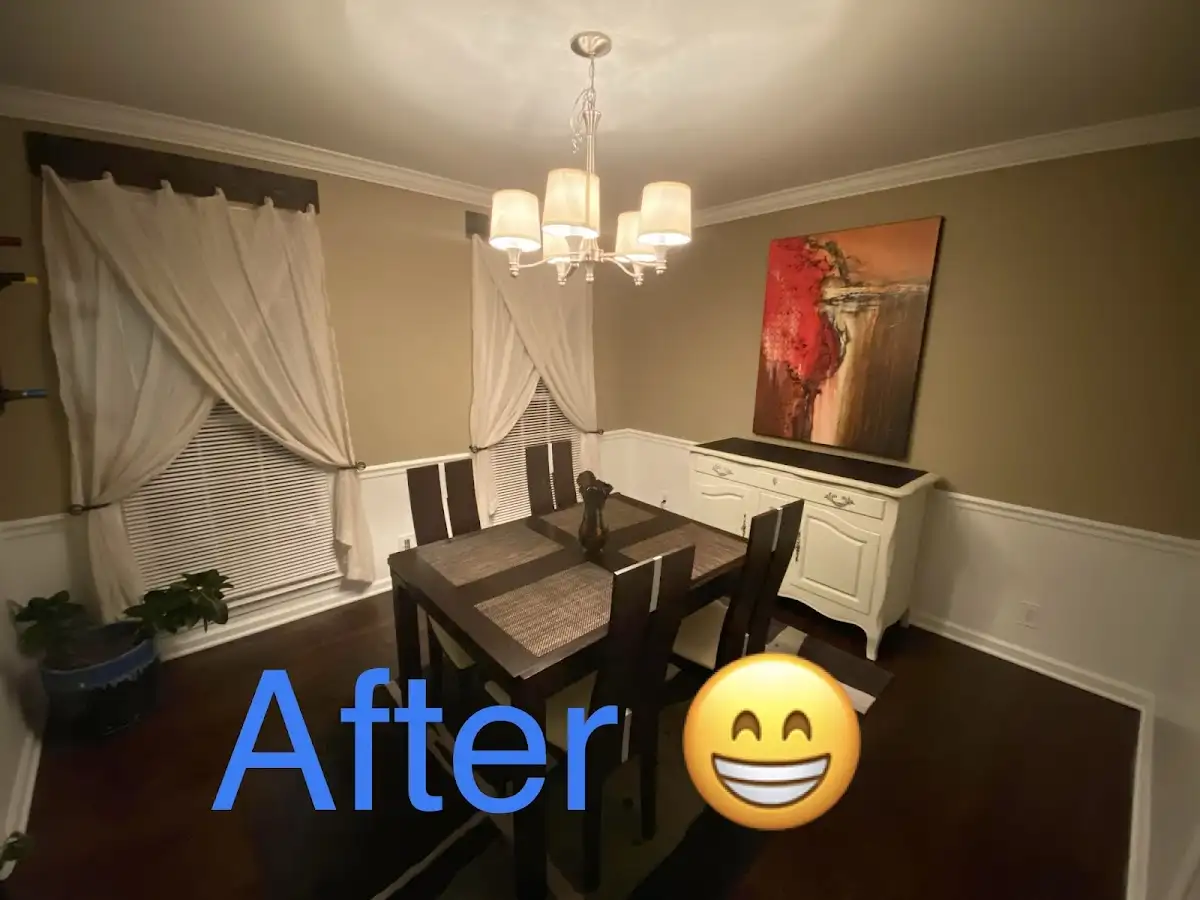 Professional dining room restoration after water damage in DeSoto