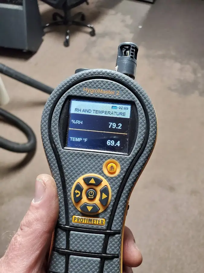 Moisture meter humidity assessment for Mold Remediation & Removal in DeSoto